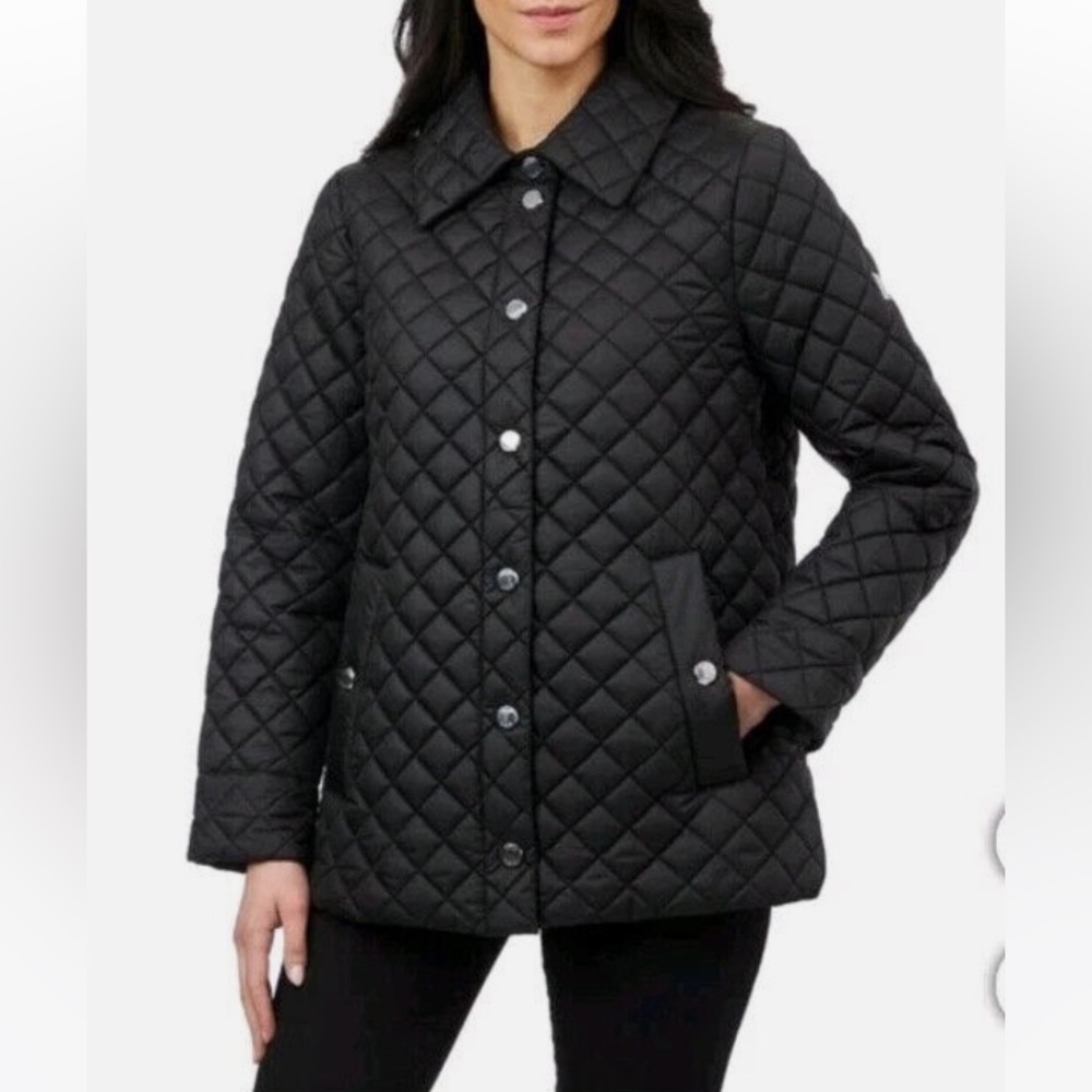 Anne Klein Women's Quilted Jacket Black